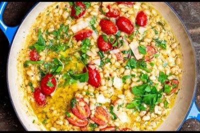 Garlic Parmesan White Beans
