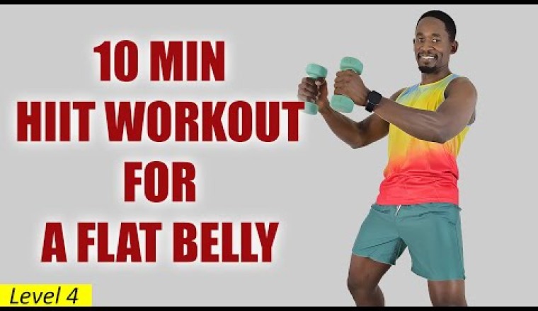 10 Min Dumbbell HIIT Workout to Burn Belly Fat Fast (5lb Dumbbells)