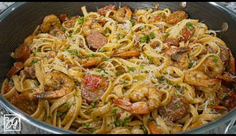 Shrimp and Sausage Cajun Pasta