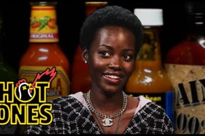 Lupita Nyong’o Feels Every Emotion While Eating Spicy Wings
