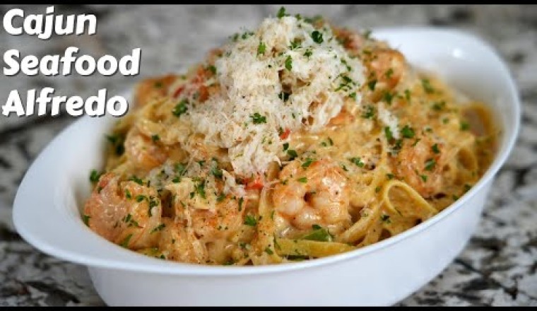 Epic Cajun Crab and Shrimp Alfredo