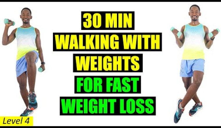 30 Min Walking with Weights Workout For Fast Weight Loss