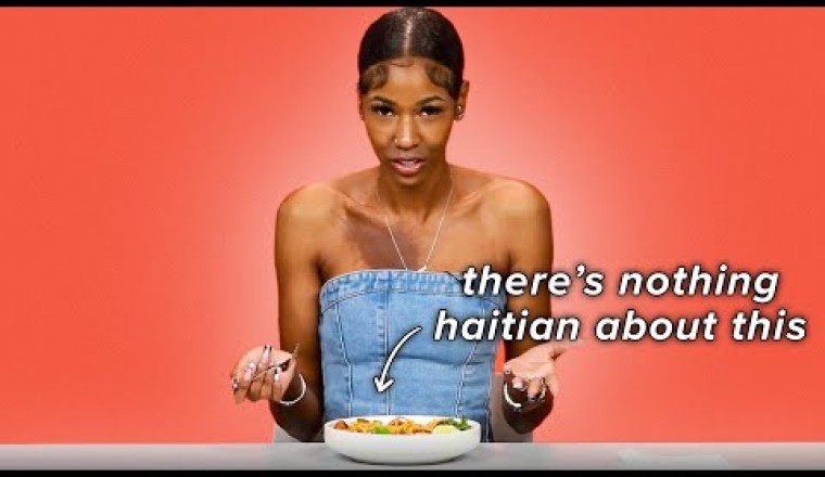 Haitians Try Each Others Spaghetti