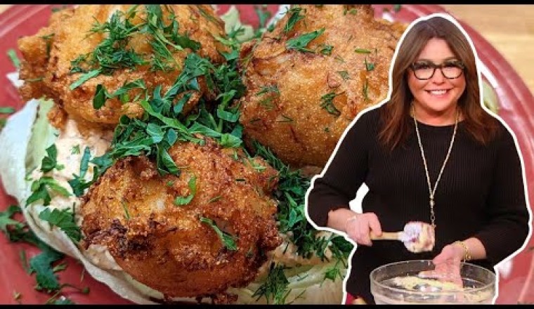 Crab and Shrimp Hush Puppies with Tangy Remoulade