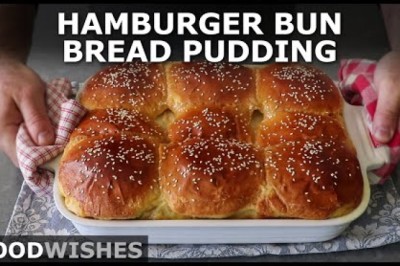 Hamburger Bun Bread Pudding