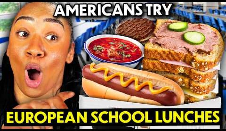 Americans Try European School Lunches! (Italy, Norway, Germany)