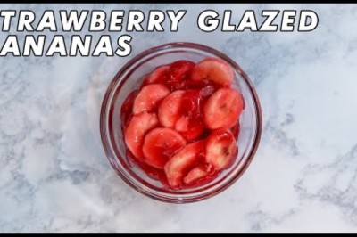 Strawberry Glazed Bananas