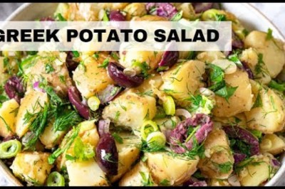 Greek Potato Salad (No Mayo!)