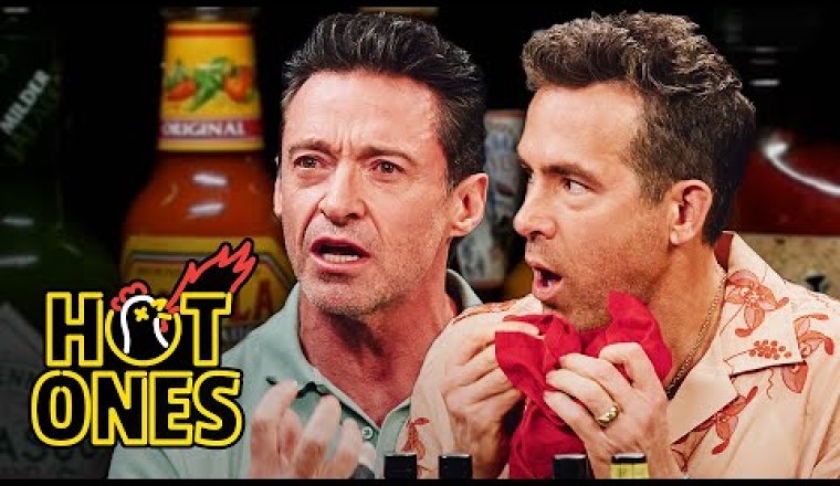 Ryan Reynolds and Hugh Jackman Go Claws Out While Eating Spicy Wings