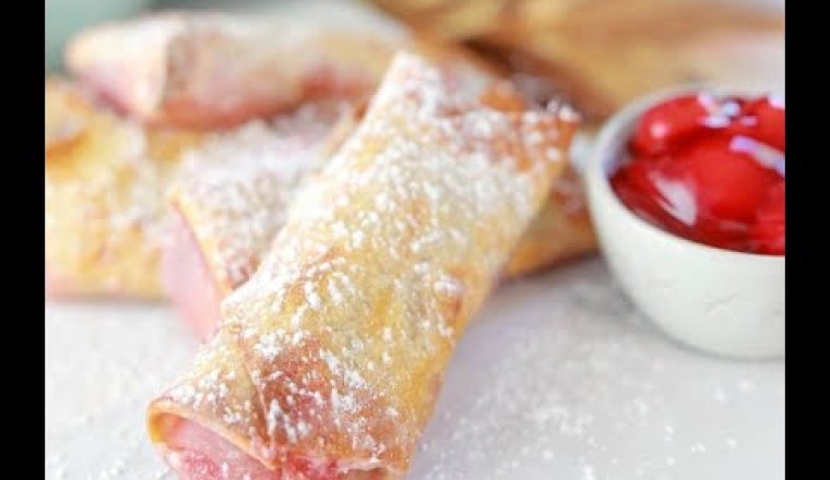 Air Fryer Cherry Cheesecake Egg Rolls