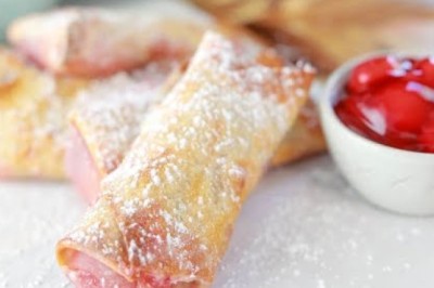 Air Fryer Cherry Cheesecake Egg Rolls