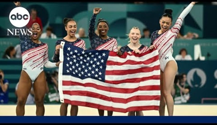 US Women’s Gymnastics Wins Team Gold Medal