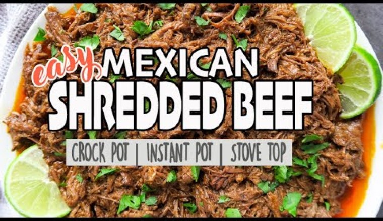Easy Crockpot Mexican Shredded Beef