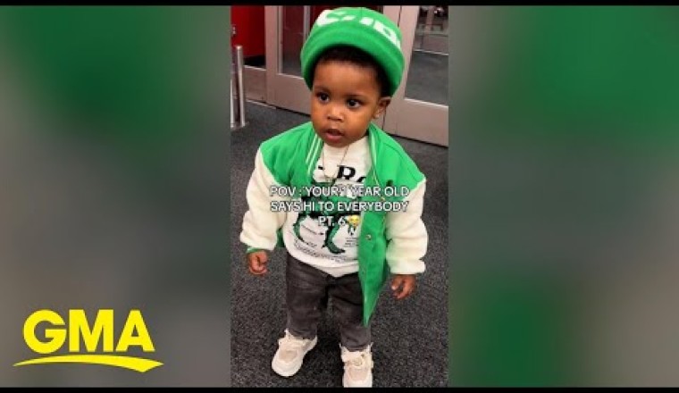 Adorable Toddler Goes Viral for Saying Hi to Everyone in the Store