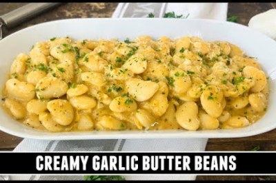 Creamy GARLIC Butter Beans
