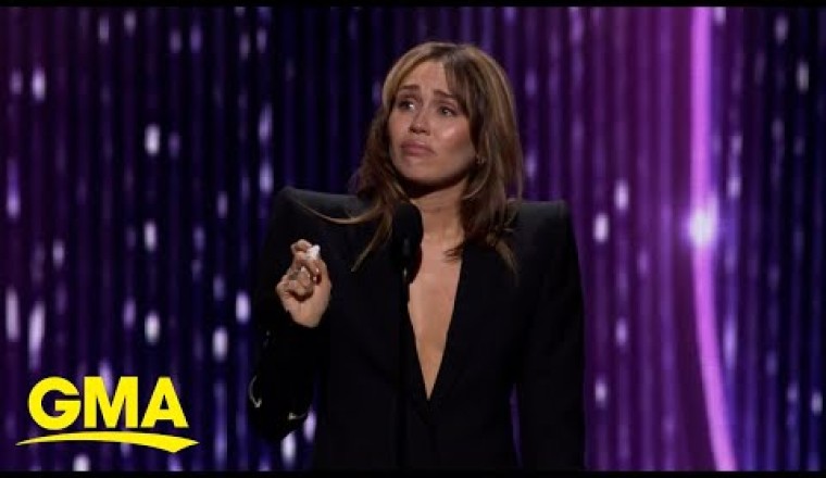 Miley Cyrus Gets Emotional During 2024 Disney Legends Awards Ceremony Induction
