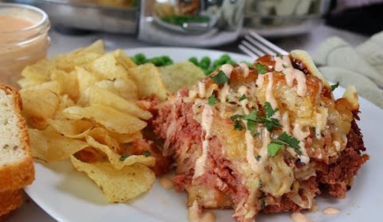 Slow Cooker Reuben Casserole : Corned Beef Casserole