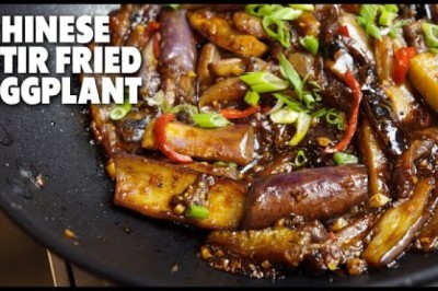 Delicious Stir Fried Eggplant with Garlic Sauce