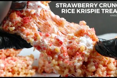 Strawberry Crunch Rice Krispie Treats