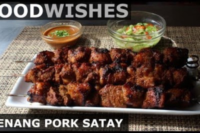 Penang Pork Satay - Grilled Pork Skewers