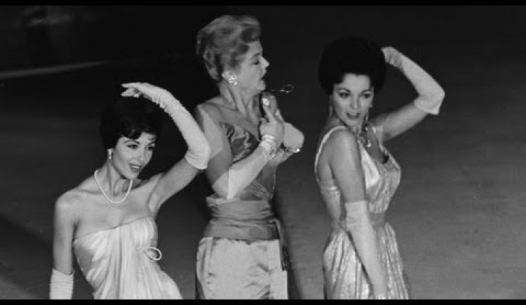 Angela Lansbury, Joan Collins and Dana Wynter Performing at the 31st Oscars