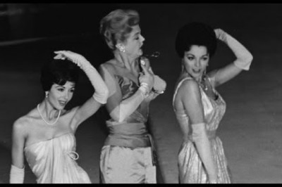 Angela Lansbury, Joan Collins and Dana Wynter Performing at the 31st Oscars