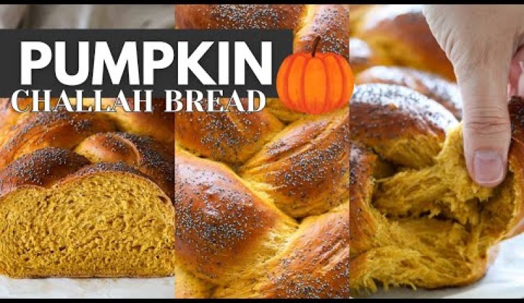 Pumpkin Challah Bread (The BEST Dairy-Free Bread for Thanksgiving)