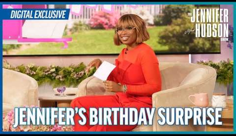 Surprise Birthday Gift from Fans Brings Jennifer Hudson to Tears