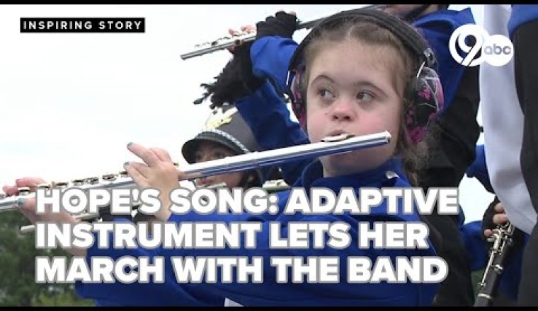 Hope’s Song: Tennessee Teen With Down Syndrome First To March With Adaptive Instrument