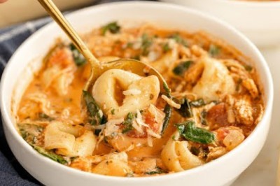Creamy Chicken Tortellini Soup