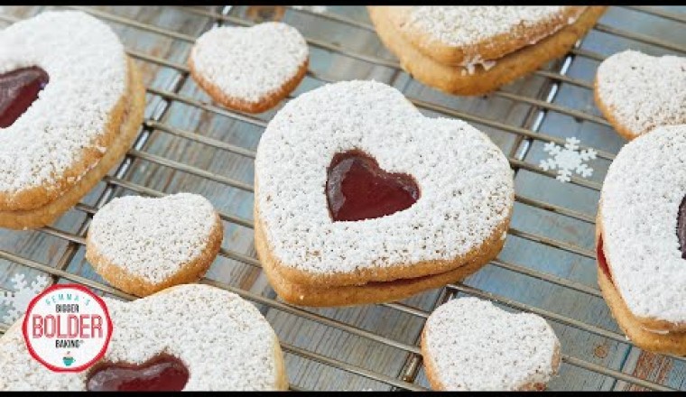 Classic Austrian Linzer Cookies