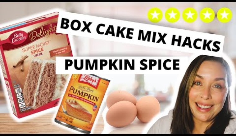 Pumpkin Spice Box Cake Hacks