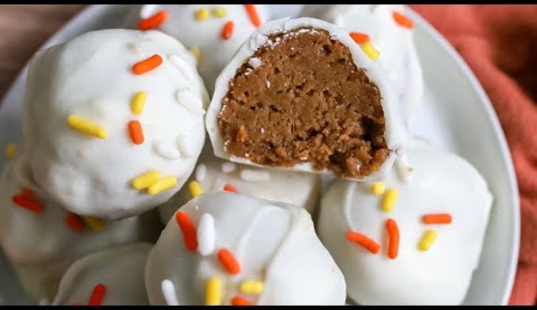 White Chocolate Pumpkin Spice Truffles