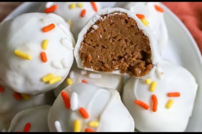 White Chocolate Pumpkin Spice Truffles
