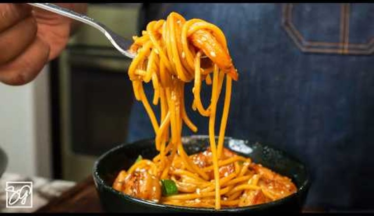 Shrimp and Sesame Garlic Ramen