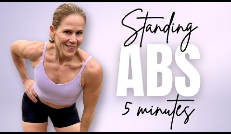 5 Minute Standing Ab Workout - Sculpt Your Core with No Equipment