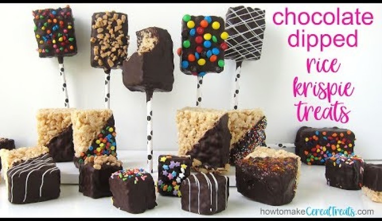 Chocolate Dipped Rice Krispie Treats