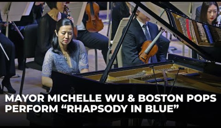 Mayor Michelle Wu and the Boston Pops Perform "Rhapsody in Blue" at Symphony Hall