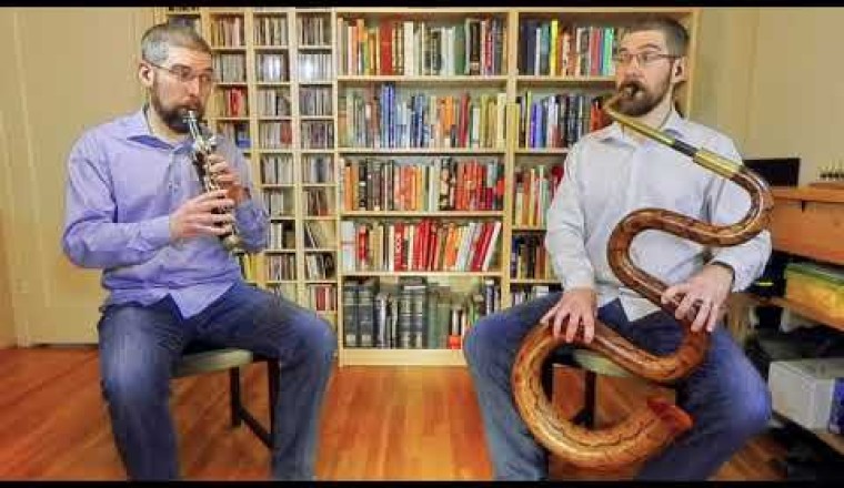 Serpent/Octavin Duo: W.A. Mozart, "12 Duos for Two Horns," No. 8