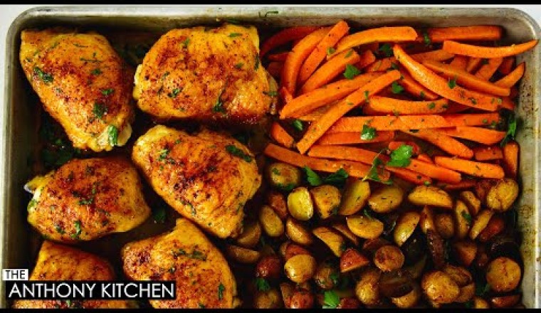One-Pan Chicken, Carrots, and Potatoes (Less Than 1 Hour)