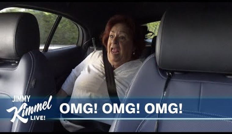 Jimmy Kimmel Pranks Aunt Chippy with a Driverless Car