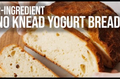 Easiest 2-Ingredient No Knead Yogurt Bread