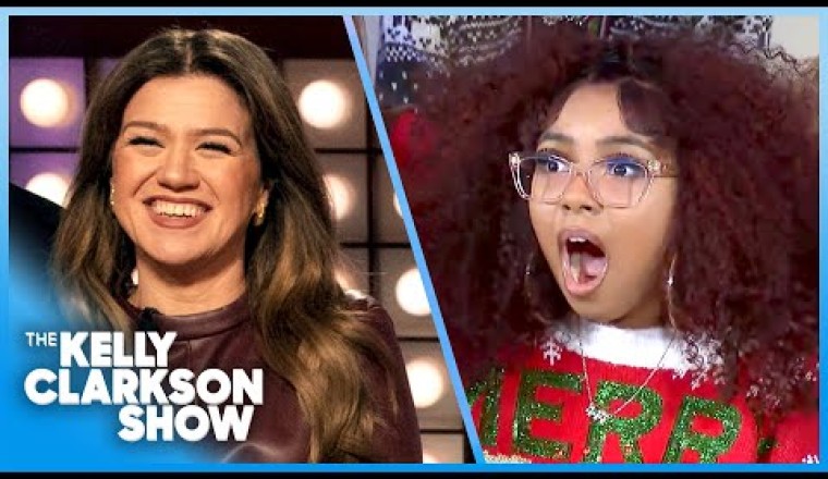 Kelly Clarkson Surprises Winning School Choir Performing At NYC Tree Lighting!