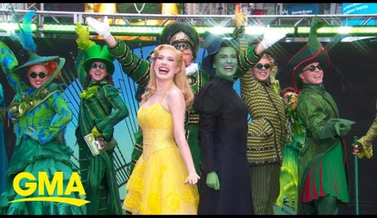 The cast of 'Wicked' performs 'One Short Day' on 'GMA'