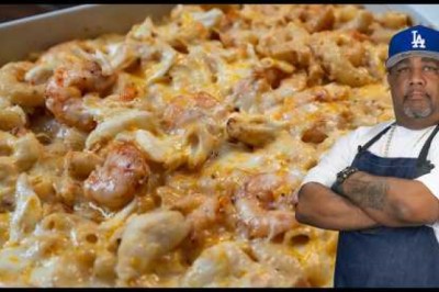 Cheesy Seafood Mac and Cheese