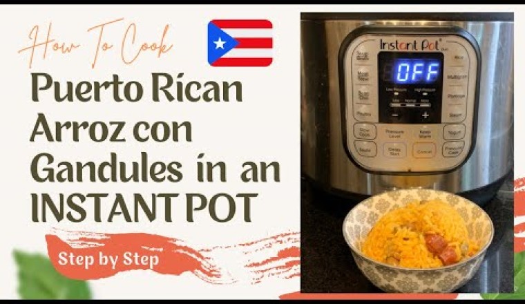 Instant Pot Puerto Rican Rice and Pigeon Peas (Arroz con Gandules)