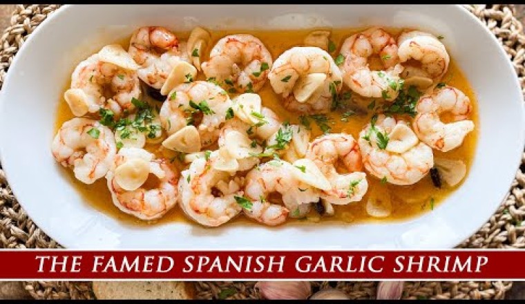 The Famous Spanish Garlic Shrimp (Gambas al Ajillo) from Madrid