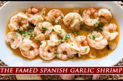 The Famous Spanish Garlic Shrimp (Gambas al Ajillo) from Madrid
