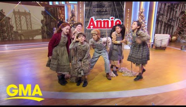 The cast of ‘Annie’ performs live on ‘GMA’
