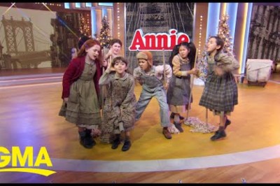 The cast of ‘Annie’ performs live on ‘GMA’